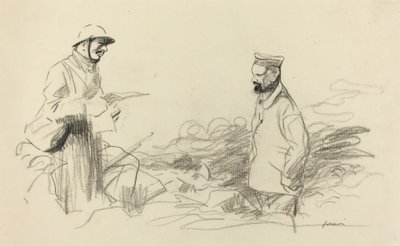 Poilu che Riconosce il Soldato Tedesco da Jean Louis Forain