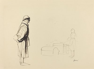 Poilu e infermiera, c. 1914-1919 da Jean Louis Forain