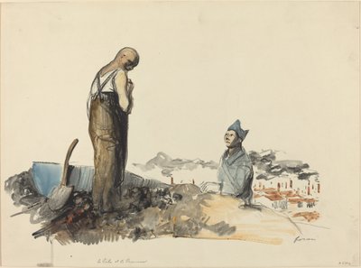 Poilu e Prigioniero, c. 1914-1919 da Jean Louis Forain