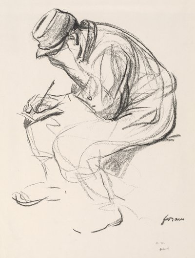 Prigioniero di Guerra che Scrive una Lettera da Jean Louis Forain