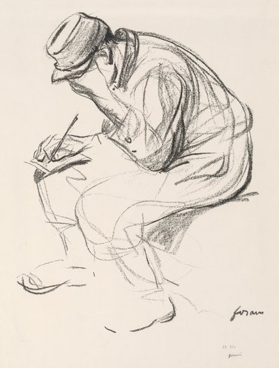 Prigioniero di guerra che scrive una lettera da Jean Louis Forain