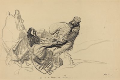 Quand le boche se retire..., probabilmente 1917 da Jean Louis Forain