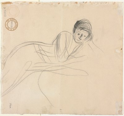 Donna reclinata verso, 1915 da Jean Louis Forain