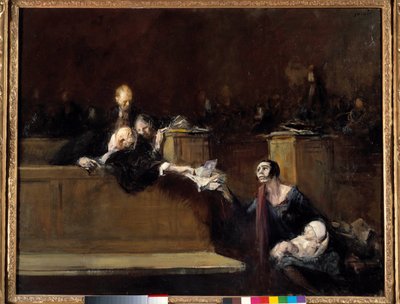 Scena di tribunale da Jean Louis Forain