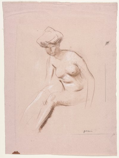 Nudo seduto da Jean Louis Forain