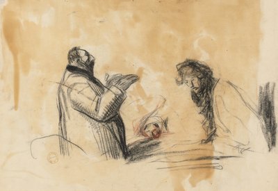 Schizzo per In ospedale verso, ultimo quarto del 1800 o primo terzo del 1900 da Jean Louis Forain