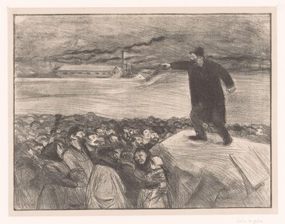 Sciopero degli operai di fabbrica da Jean Louis Forain