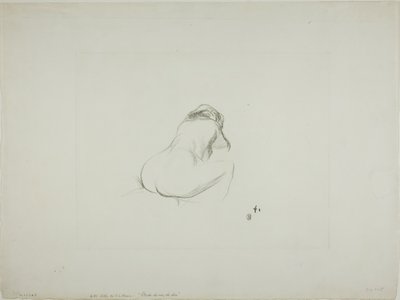 Studio di una donna nuda, di spalle da Jean Louis Forain
