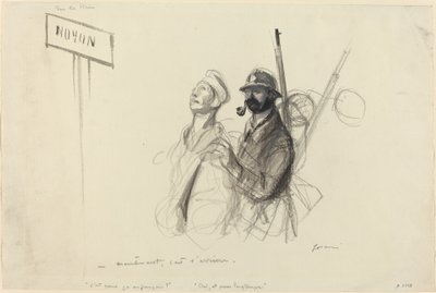 Sul Reno. - ora è il retro., probabilmente 1918 da Jean Louis Forain