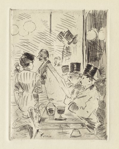 Il caffè della Nuova Atene, c.1876 da Jean Louis Forain