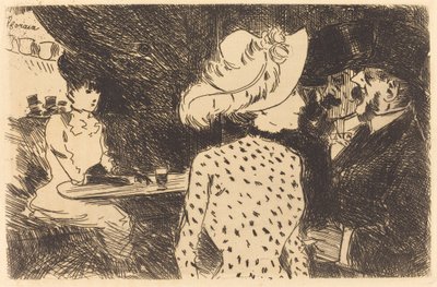 Le Folies Bergere (lastra rifiutata, seconda lastra) da Jean Louis Forain