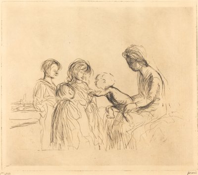 La Madonna e i bambini da Jean Louis Forain