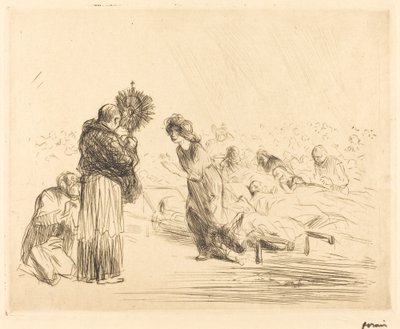 Il Miracolo davanti al Santissimo Sacramento (quarta tavola) da Jean Louis Forain