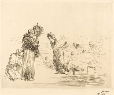 Il Miracolo davanti al Santissimo Sacramento (quarta tavola) da Jean Louis Forain
