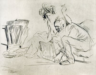 Il modello a riposo da Jean Louis Forain