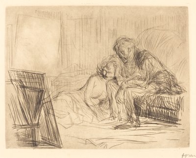 Il riposo della modella (prima tavola) da Jean Louis Forain