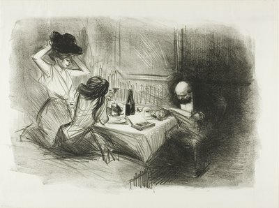 La sala da pranzo privata, quinta tavola da Jean Louis Forain