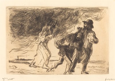 La strada per Emmaus (prima tavola) da Jean Louis Forain