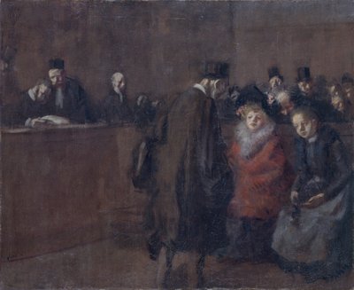 La scena del tribunale da Jean Louis Forain
