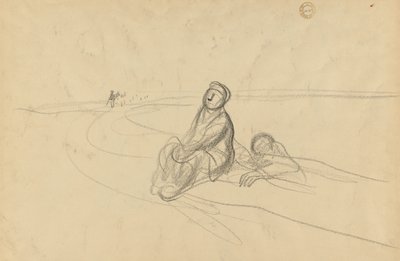 Due figure su una strada (verso) da Jean Louis Forain