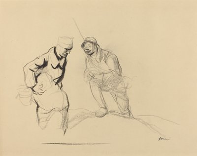 Due soldati da Jean Louis Forain