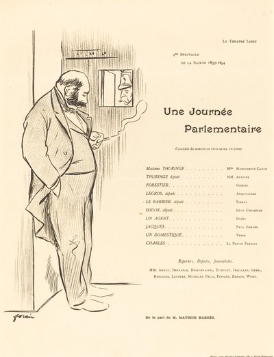 Una giornata parlamentare da Jean Louis Forain