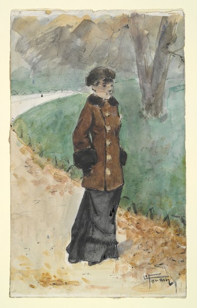 Donna che cammina da Jean Louis Forain
