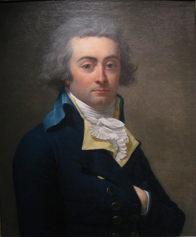 Ritratto di Marie-Jean Hérault de Séchelles 1759-1794, seconda metà del XVIII sec. da Jean Louis Laneuville