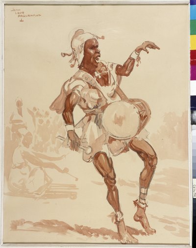 Musicista africano da Jean Louis Paguenaud