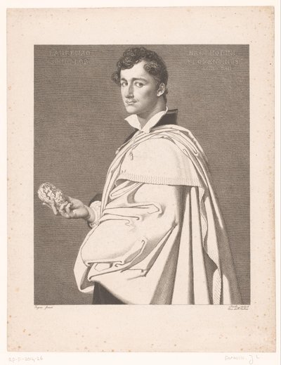 Ritratto dello scultore Lorenzo Bartolini da Jean Louis Potrelle
