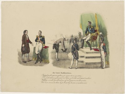 Udienze di Guglielmo I e Carlo X, 1827 da Jean Louis Van Hemelryck (attributed to)