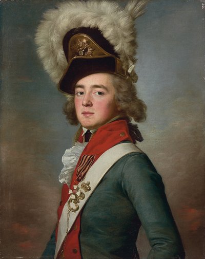 Ritratto del brigadiere Valerian Aleksandrovich Zubov da Jean Louis Voille