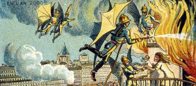 Pompiere volante. Dalla serie Visioni dell