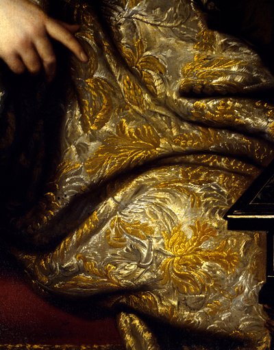 Ritratto di Jean Baptiste Colbert (dettaglio delle drappeggi) da Jean Marc Nattier