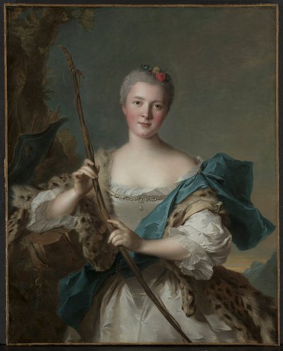 Ritratto di una donna come Diana, 1752 da Jean Marc Nattier