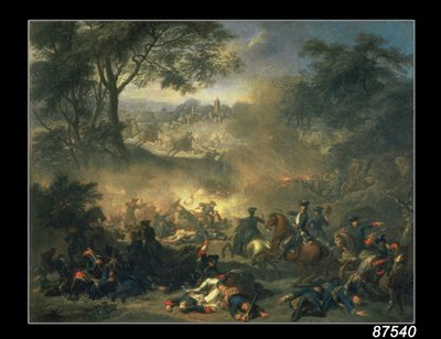 La battaglia di Poltava nel 1709, 1717 da Jean Marc Nattier