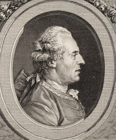 Ritratto del violinista e compositore Jean Joseph Cassanéa de Mondonville da Jean Marie Delatre