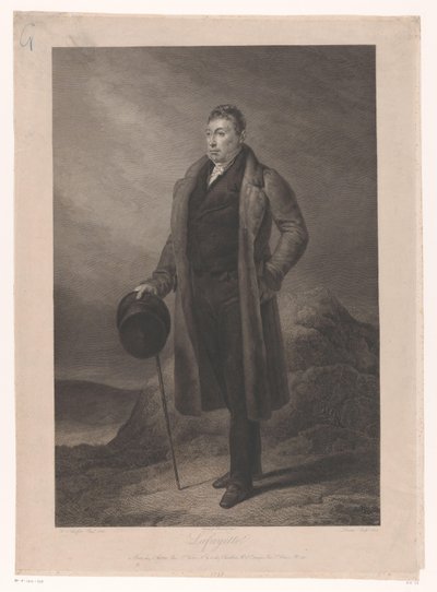 Ritratto di Gilbert du Motier, marchese de la Fayette da Jean Marie Leroux