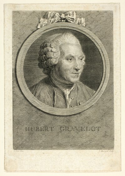 Ritratto di Hubert Gravelot da Jean Massard