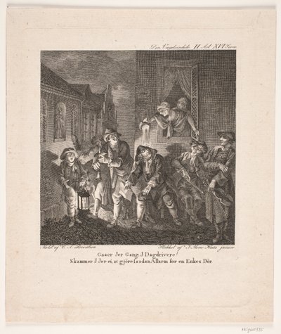 Illustrazione per Den Vægelsindede. Atto II, scena XVI da Jean Meno Haas