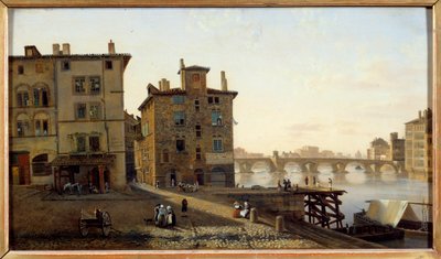 Veduta del vecchio quartiere dei pescatori a Lione da Jean Michel Grobon