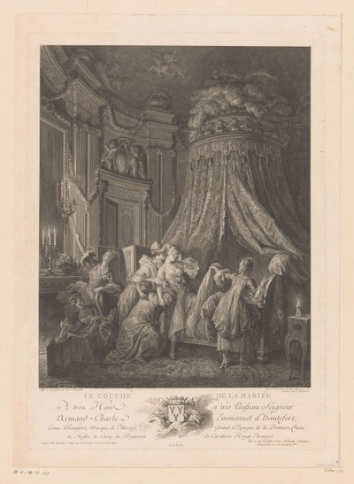 Giovane donna portata a letto da Jean Michel Moreau