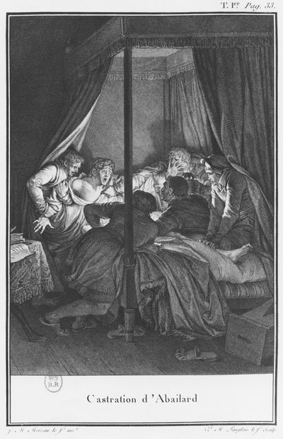 Castrazione di Abelardo, illustrazione da 