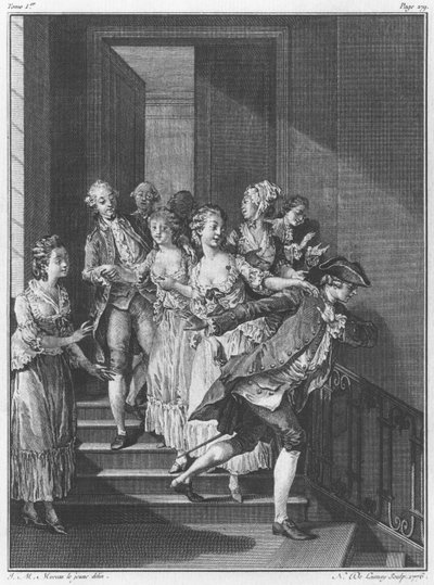 Saint-Preux che fugge, volume I, pagina 279, illustrazione da 