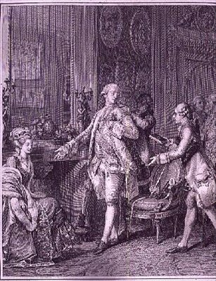 La Grande Toilette, inciso da A.L. Romanet da Jean Michel the Younger (after) Moreau