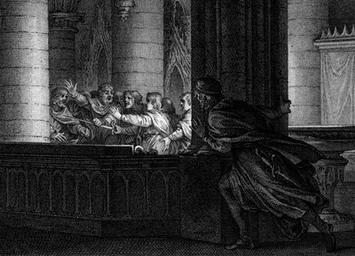 Congiura contro Carlo Magno, 792: un signore sorprende la conversazione tra i cospiratori che pianificano l