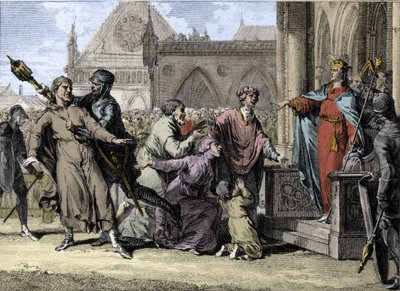 Dagoberto I (602/605-638), re dei Franchi, cerca di affermare l