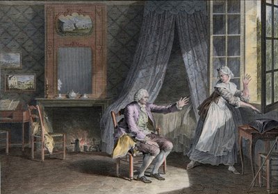 Ultime parole di Jean-Jacques Rousseau (1712-1778), scrittore ginevrino di lingua inglese. Incisione della fine del XVIII secolo, dopo Moreau le Jeune da Jean Michel the Younger Moreau