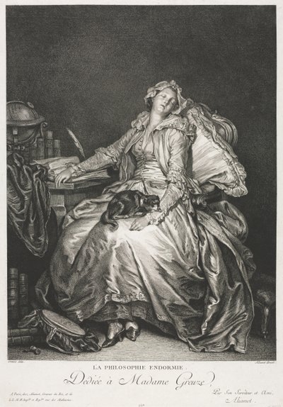 Madame Greuze Addormentata da Jean Michel the Younger Moreau