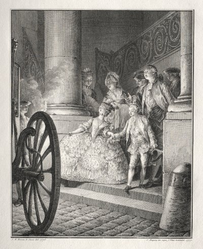 I piccoli padrini, 1777 da Jean Michel the Younger Moreau